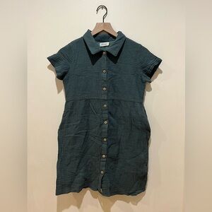 Roolee Kids Sage Green Textured Dress - Girl’s Size 13 - 14T